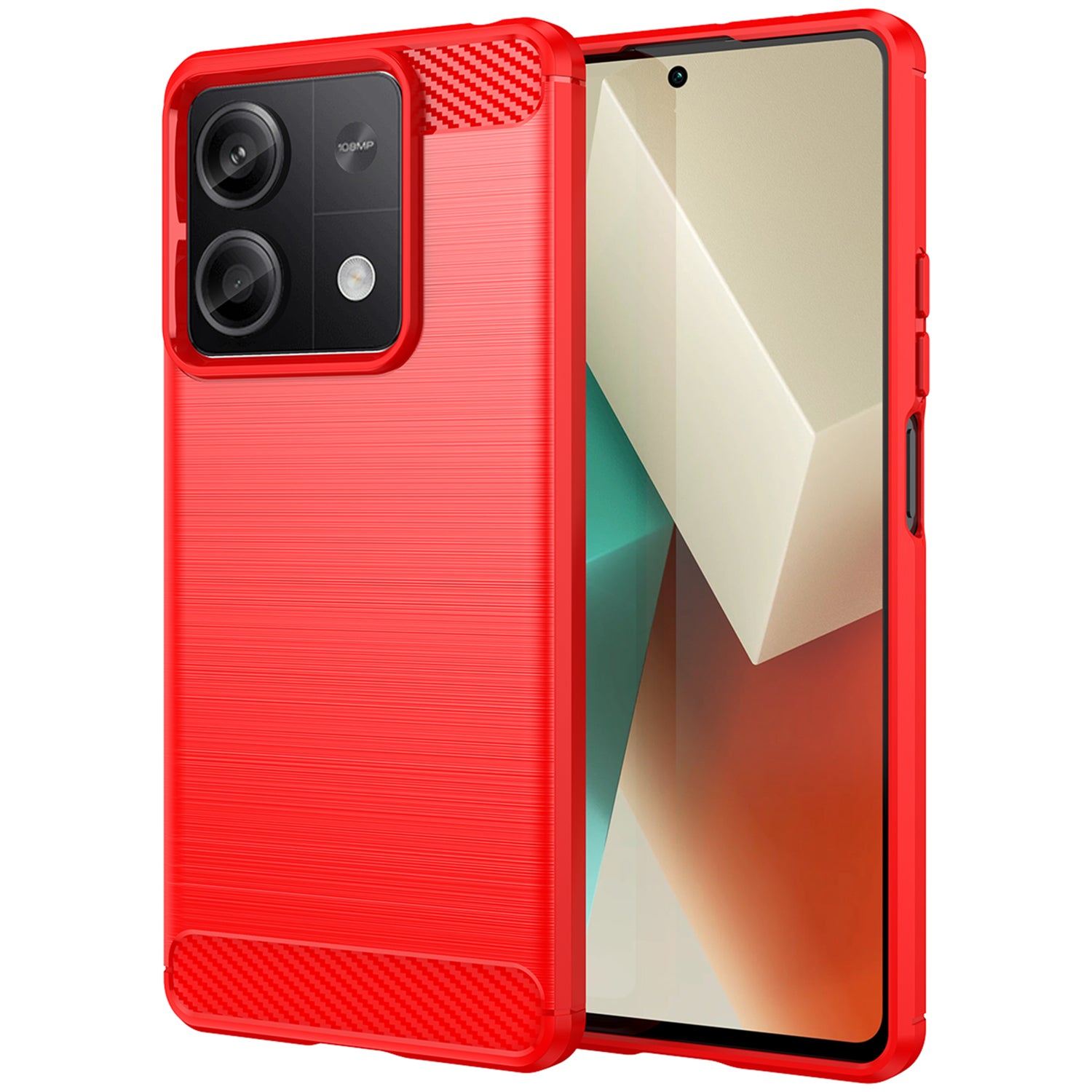 For Xiaomi Redmi Note 13 5G Cell Phone Shell Case TPU Carbon Fiber Texture Shell Cover - Black For Xiaomi Redmi Note 13 5G Cell Phone Shell Case TPU Carbon Fiber Texture Shell Cover - Black